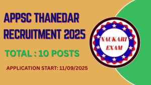 APPSC Thanedar Recruitment 2025