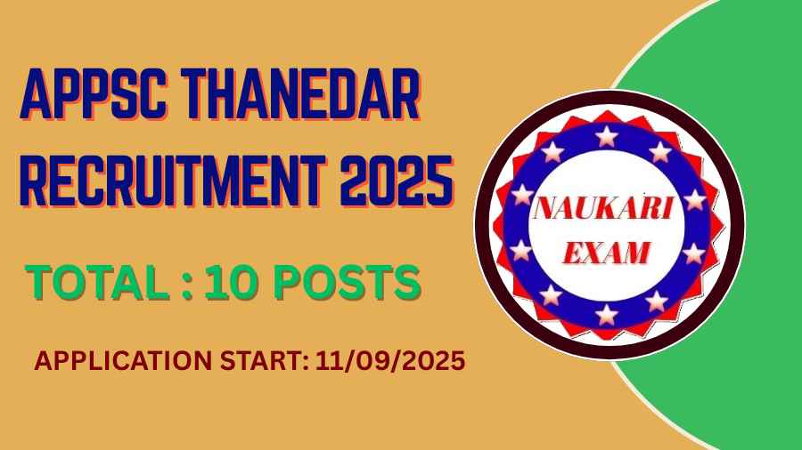 APPSC Thanedar Recruitment 2025